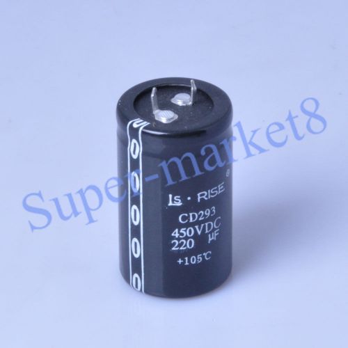 1pc 220uf 450V Electrolytic Capacitor Snap In Radial Audio Tube Amp DIY