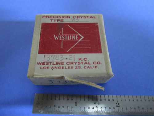 VINTAGE FT-243 QUARTZ RADIO CRYSTAL WESTLINE LOS ANGELES FREQUENCY 3783.2 KC