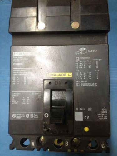 squae d circuit breaker Fh 36030 3 pole