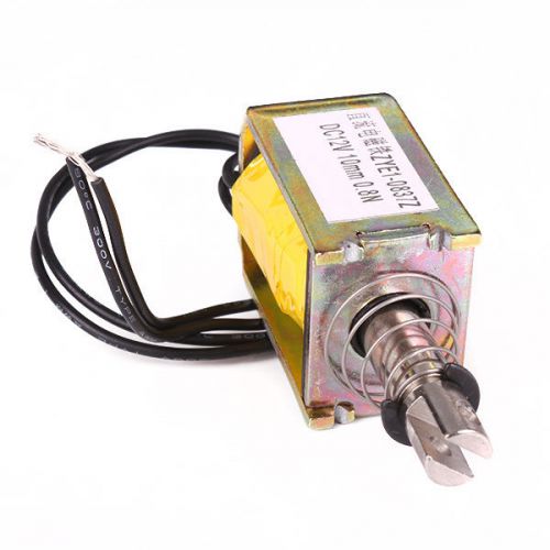 Dc 12v 0.8n pull type open frame solenoid electromagnet actuator stroke 10mm for sale