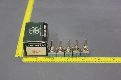 5 NEW CLAROSTAT POTENTIOMETER 25K Z TAPER 389N-25K-Z (C1-1-62A)