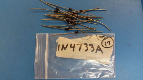 1n4733a, zener diode, 5.1v, 1w, do41, lot of 17 for sale