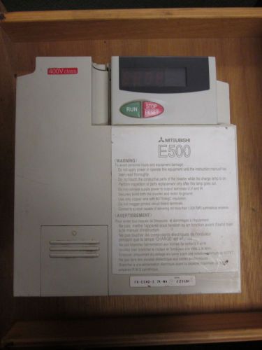 Mitsubishi  E500 AC Drive  FR-E540-3.7K-NA  5HP  Used