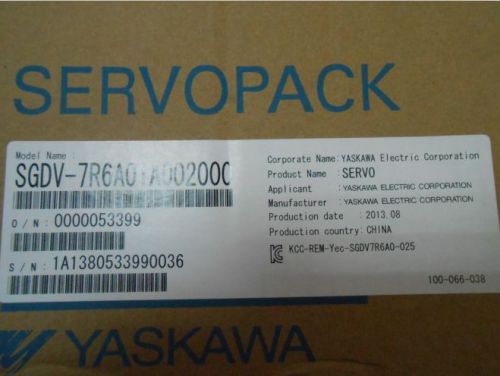 200v 850w yaskawa sigma 5 servo system sgdv-7r6a01a+sgmgv-09adc61 new for sale