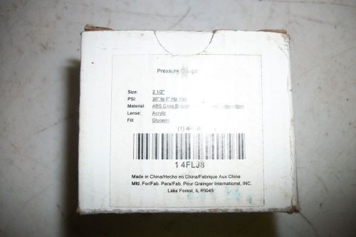 (RR18-3) 1 NIB GRAINGER 4FLJ8 PRESSURE GAUGE