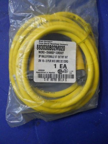 BRAD HARRISON / DANIEL WOODHEAD 3P M/F 2M MINI CHANGE CORDSET 883030B02M020 NIB