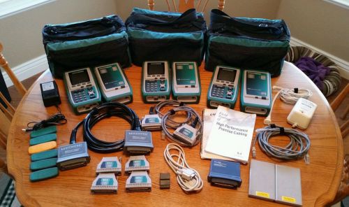 Lot of 3 Fluke Microtest OMNIScanner Digital Cable Analyzer Certifier CAT5E CAT6