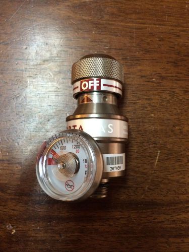 Bwt calibration gas regulator valve, portagas 1800 psi 124 bar for sale