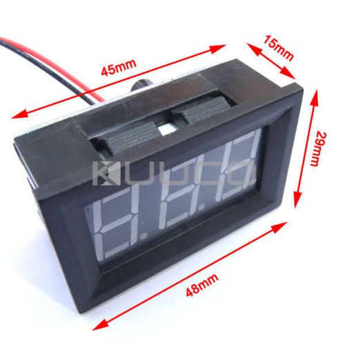 DC 30-70V Blue LED Digital Voltmeter DC Voltage Monitor Meter For Car Motor DIY