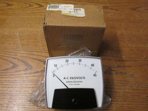 New nos ge 50-171031pzxe1aay a-c kilovolts meter 0-45 0-150 volts for sale