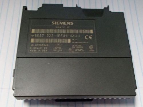 Siemens 6ES7 332-1FF01-0AA0 Output Module 6ES7332-1FF01-OAAO Used T/O