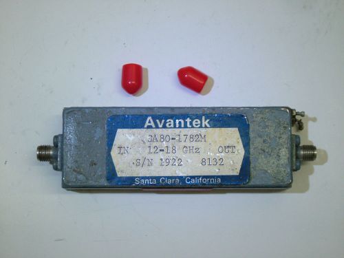 RF AMPLIFIER AVANTEK SA80-1782M 11 - 18GHz GAIN 25dB PO 15dBm SMA