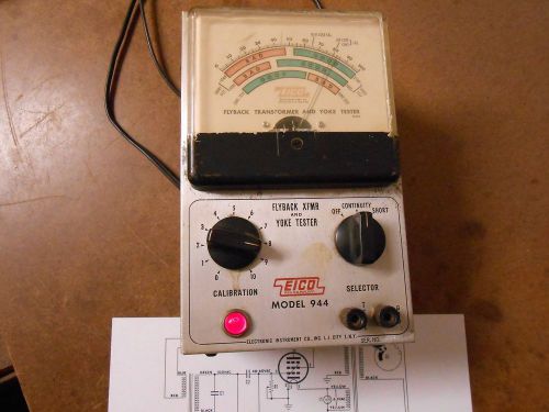 Eico Model 944, Flyback Transformer and Yoke Tester.