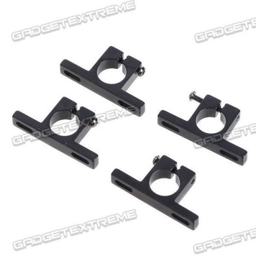 Black Dia.12mm T-shape Aluminum Alloy Tube Clip Fixture Clamp 4pcs ge