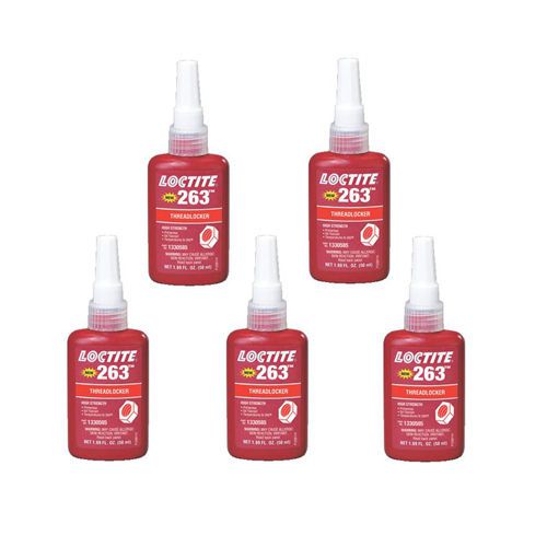 Hankel Loctite 263 Red Threadlocker High Strength Glue Multi-Purpose 50ml x 5EA