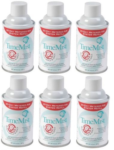 Timemist metered fragrance dispenser refill apple spice scent pack of 6 new for sale