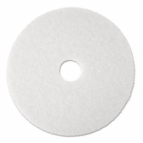 3m Super Polish Floor Pad 4100, 20&#034;, White, 5 Pads/Carton (MMM08484)