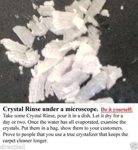 Crystal Rinse 1/2 gallon Carpet Cleaning 2x version more concentrated magic wand