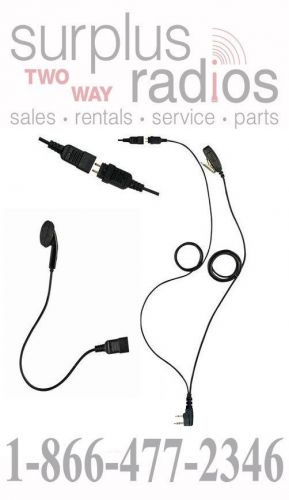 Otto 2 wire quick release earbud headset kenwood tk3400 tk2312 tk3312 tk3170 for sale
