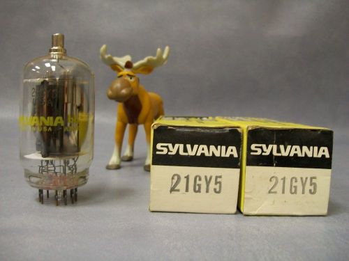 Sylvania 21GY5 Vacuum Tubes   Lot of 2