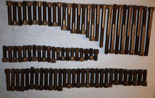 5/16&#034; x Mixed Lot, Socket Head Cap Screw, Bolt,TPI 18, Black Oxide Steel, 79Pcs.