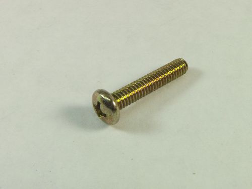 (CS-800-034) Phillips Pan Head Screw 8-32 x 7/8&#034; Zinc Yellow