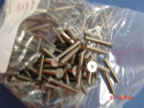 10-32 X 1 1/4&#034; Stainless Steel Phillips Flat Head Screws, MS24693-C278