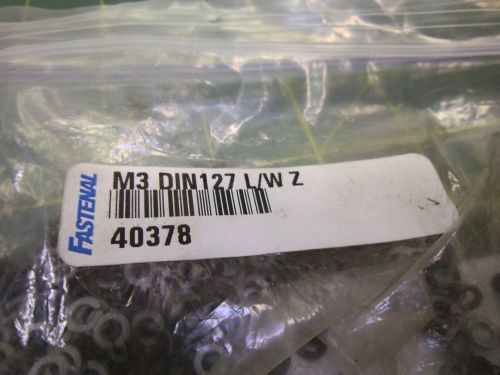 M3 SPLIT LOCK WASHERS DIN 127 ZINC AND BLACK OXIDE FINISH (QTY 500) J55159