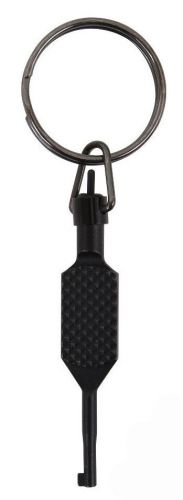 Black Flat Knurled Swivel Handcuff Key Rothco 10198