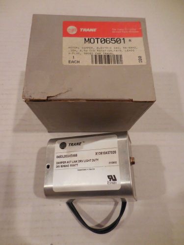 Trane damper motor electric 24v .32a 6.5w leads w/ plugs mot06501 new in box for sale