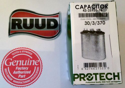 Rheem Ruud Protech Capacitor 30/3 uf 370 43-25135-16