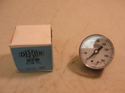 8435 New In Box, Dixon GC230 Pressure Gauge 160psi 1/4&#034; NPT