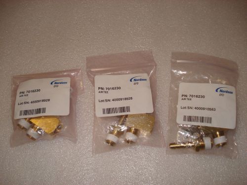 (new) 3 nordson efd 7016230 air tee for sale