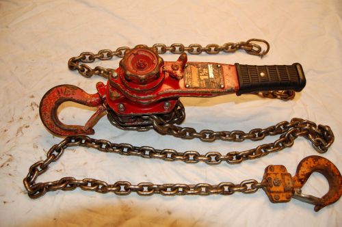 Harrington 1-1/2 ton chain hoist 10 ft. lift lb015 for sale