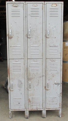 6 Door Lyon Old Metal Gym Locker Room School Business Industrial Age Cabinet m