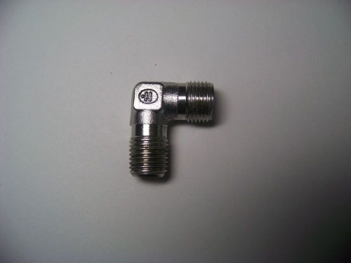 Hoke stainless steel male elbow 3/8&#034; tube x 1/4&#034; mnpt auction for sale