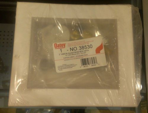 Oatey 38530 quadtro Washing Machine Box, 2&#034;, 1/4 turn brass sweat- thread valves