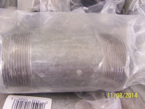 Galvanized Steel Pipe Nipple, 2&#034;x4-1/2&#034; L (2 inch Pipe) 4 1/2&#034; length