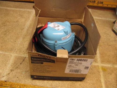 Little Giant 1A 500203 Submersible Pump 115 Volt 1/4&#034; NPT Outlet