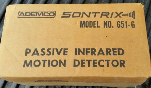 New ADEMCO SONTRIX 651-6 PASSIVE INFRARED PIR MOTION DETECTOR