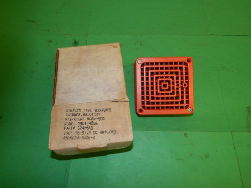 New! Simplex 2901-9806 vibratone horn red 18-31.2 DC