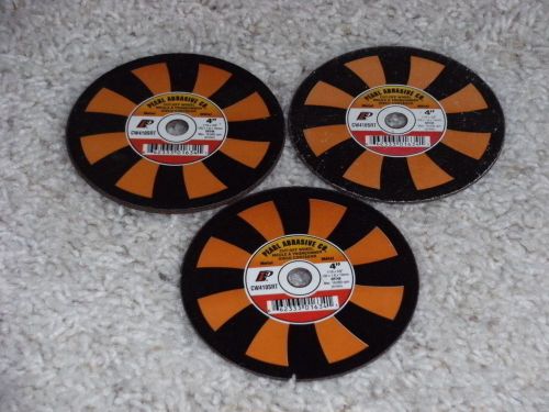 Pearl Abrasive 4&#034; metal SRT46 Contaminant Free Cut Off Wheel Gas Powered 3pc