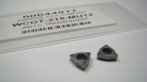 EVEREDE Carbide Boring Inserts WCGT-215-MU12 .250 IC Qty 2 [1934]