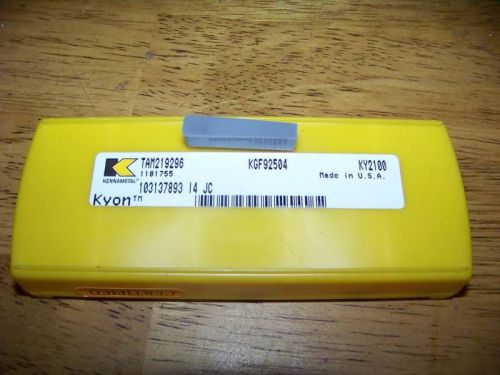 KENNAMETAL CERAMIC INSERT KGF92504 5 PACK KY2100