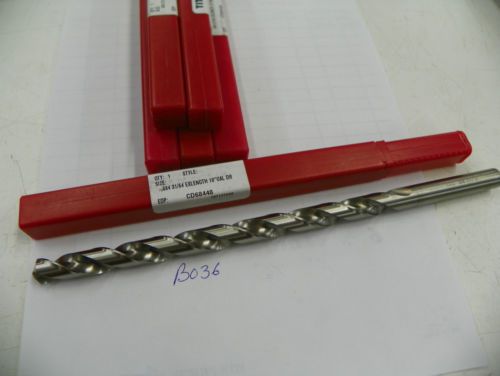 6 TITAN 31/64 &#034; EXTRA LENGTH TWIST DRILL 10&#034;   B036