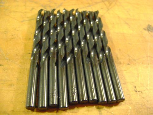 9/32&#034; Jobber Drills Chicago Latrobe Black Oxide HSS 10pcs