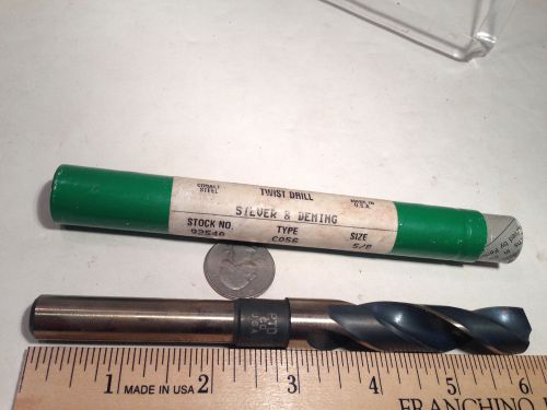 NOS PTO PRECISION TWIST DRILL CO COBALT STEEL 5/8&#034; TAPER SHANK .625&#034; F7 C056