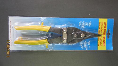 NEW DROP FORGED STEEL AVIATION STRAIGHT CUT YELLOW HANDLE METAL / TIN SNIP $3.50