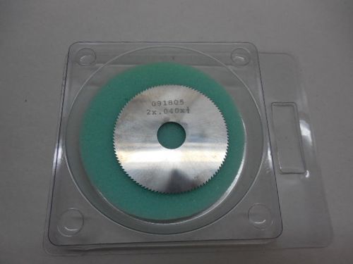 Solid carbide slitting slotting saw blade 2&#034; x .040 x 1/2&#034; USA