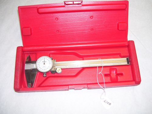 Dial Caliper, Mitutoyo 505-626 Dial Caliper, 0 - 6&#034; (.001&#034;) Stainless, Hardened